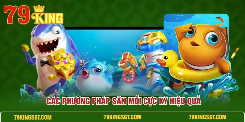 Bảng vũ khí và tính năng hỗ trợ khi săn cá theo từng loại mục tiêu