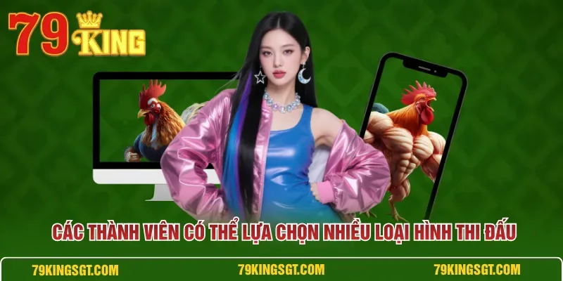 Giao diện sảnh Đá Gà 79KING với trận chọi kê trực tuyến sắc nét